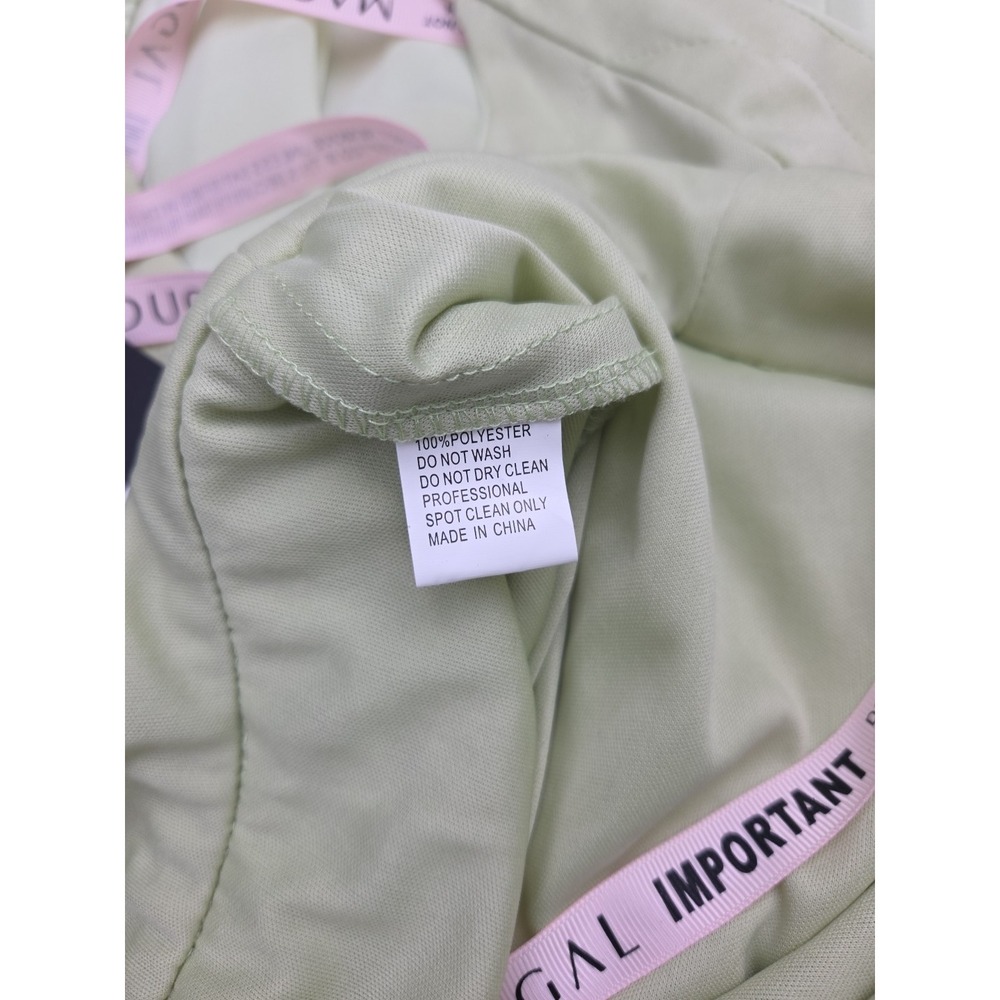 Mac Duggal Chiffon Braided Strap Tiered Formal Mini Dress Mint Green Size 2 NWT‎ - Picture 10 of 14